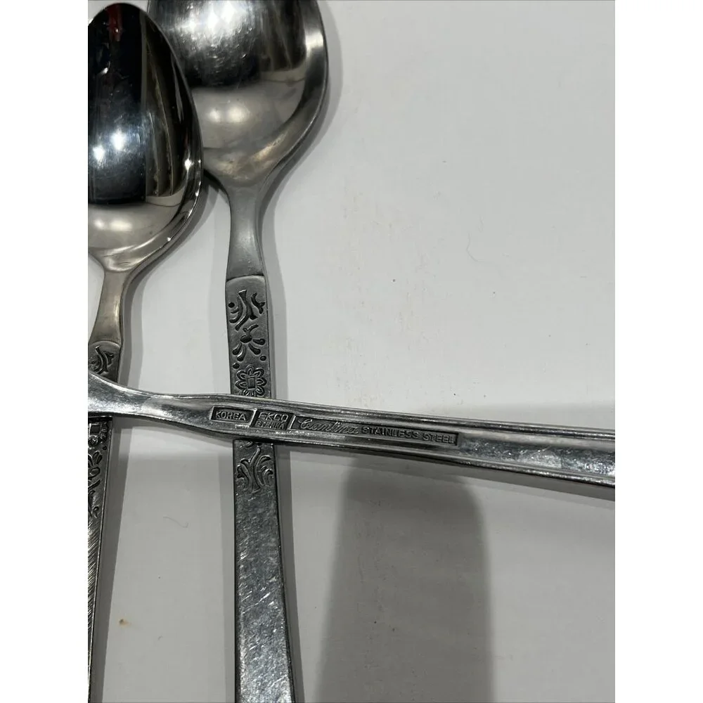 Vintage Ekco Eterna Cantina Stainless Steel Flatware 40 Piece‎ Mixed Lot